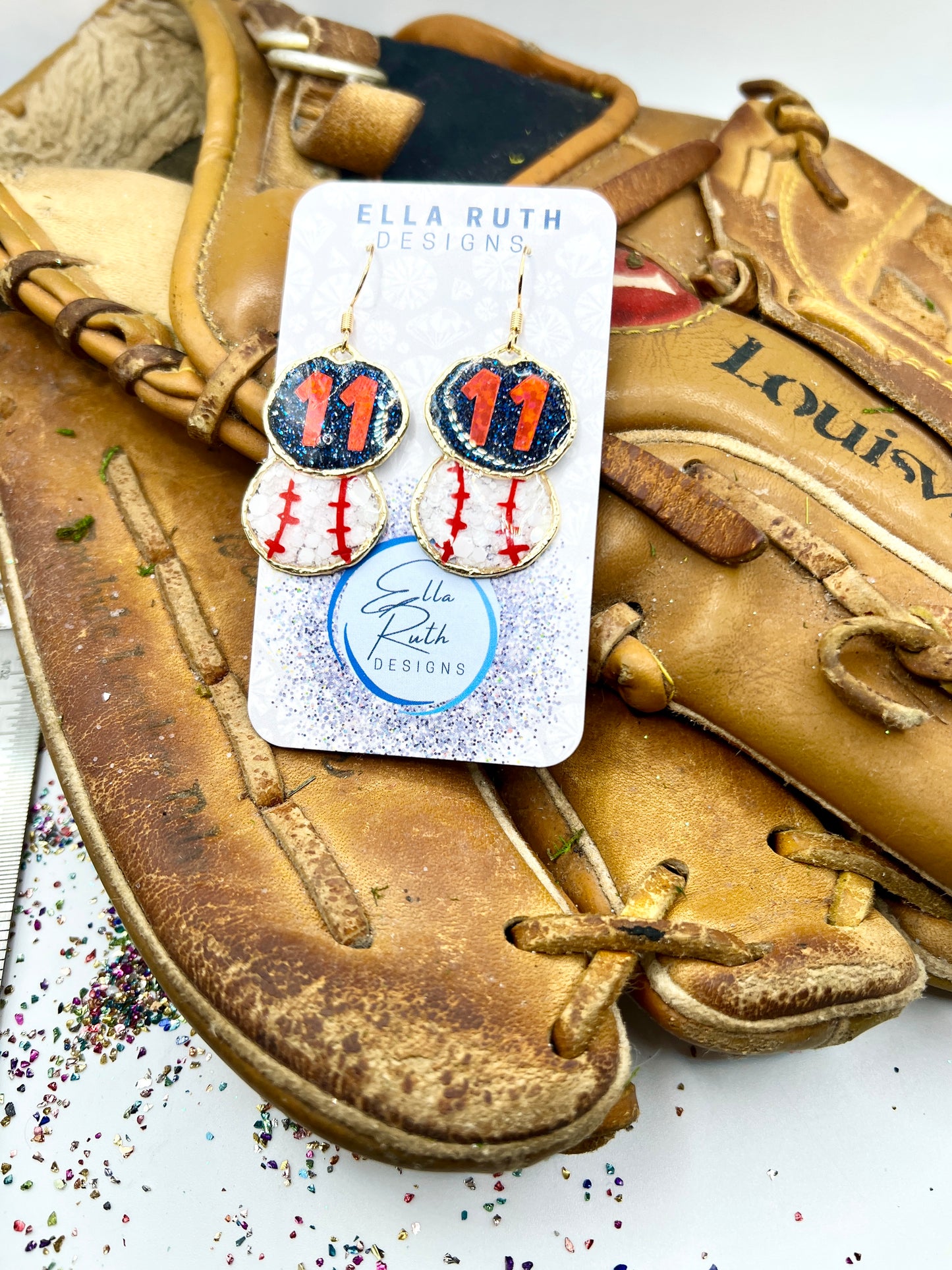 New Baseball Earring