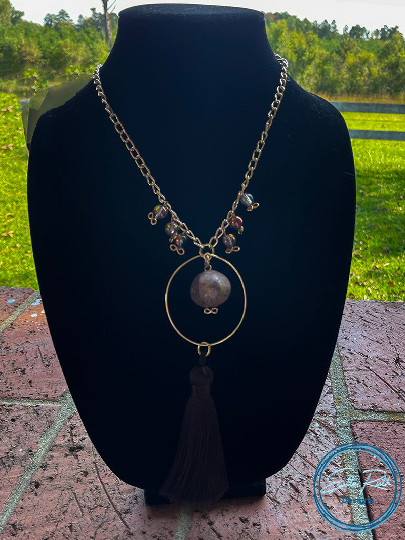 Chestnut and Acorns Necklace