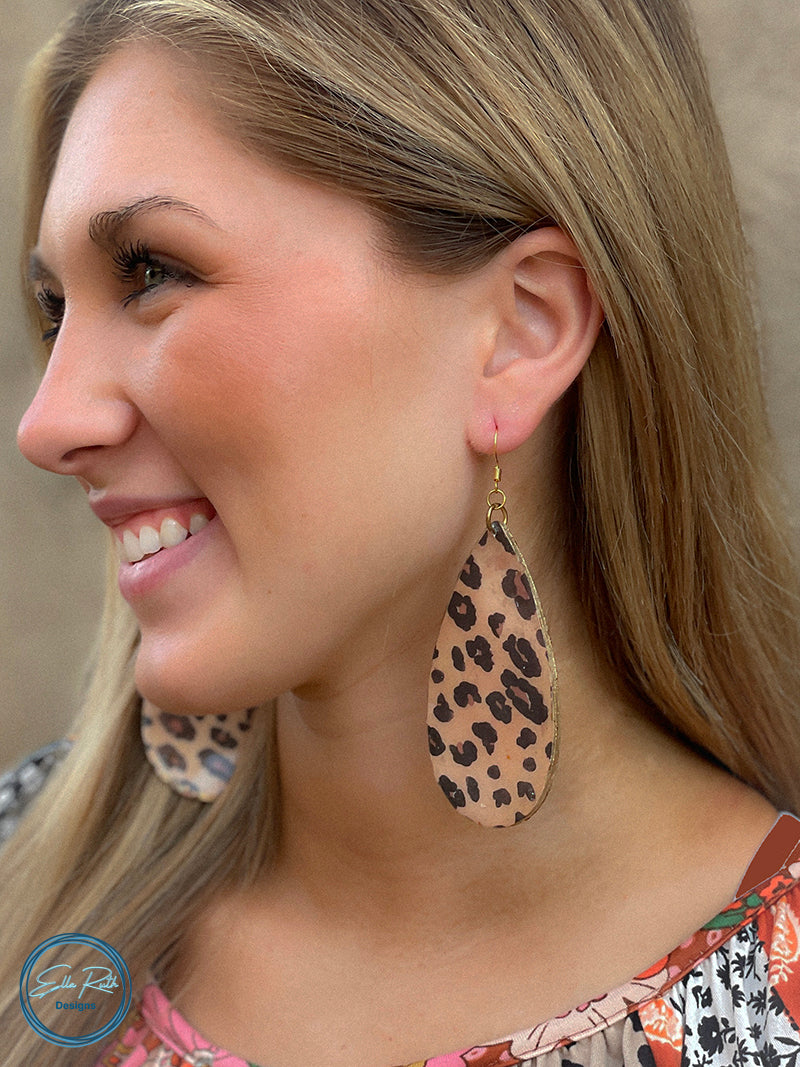 Larger Than Life Leopard Earring
