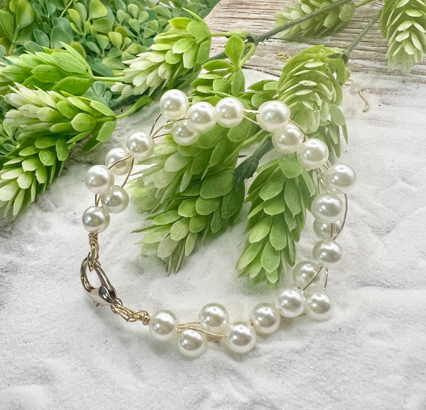 Twisted Pearl Bracelet