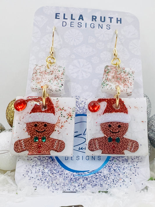 Gingerbread Man Earring