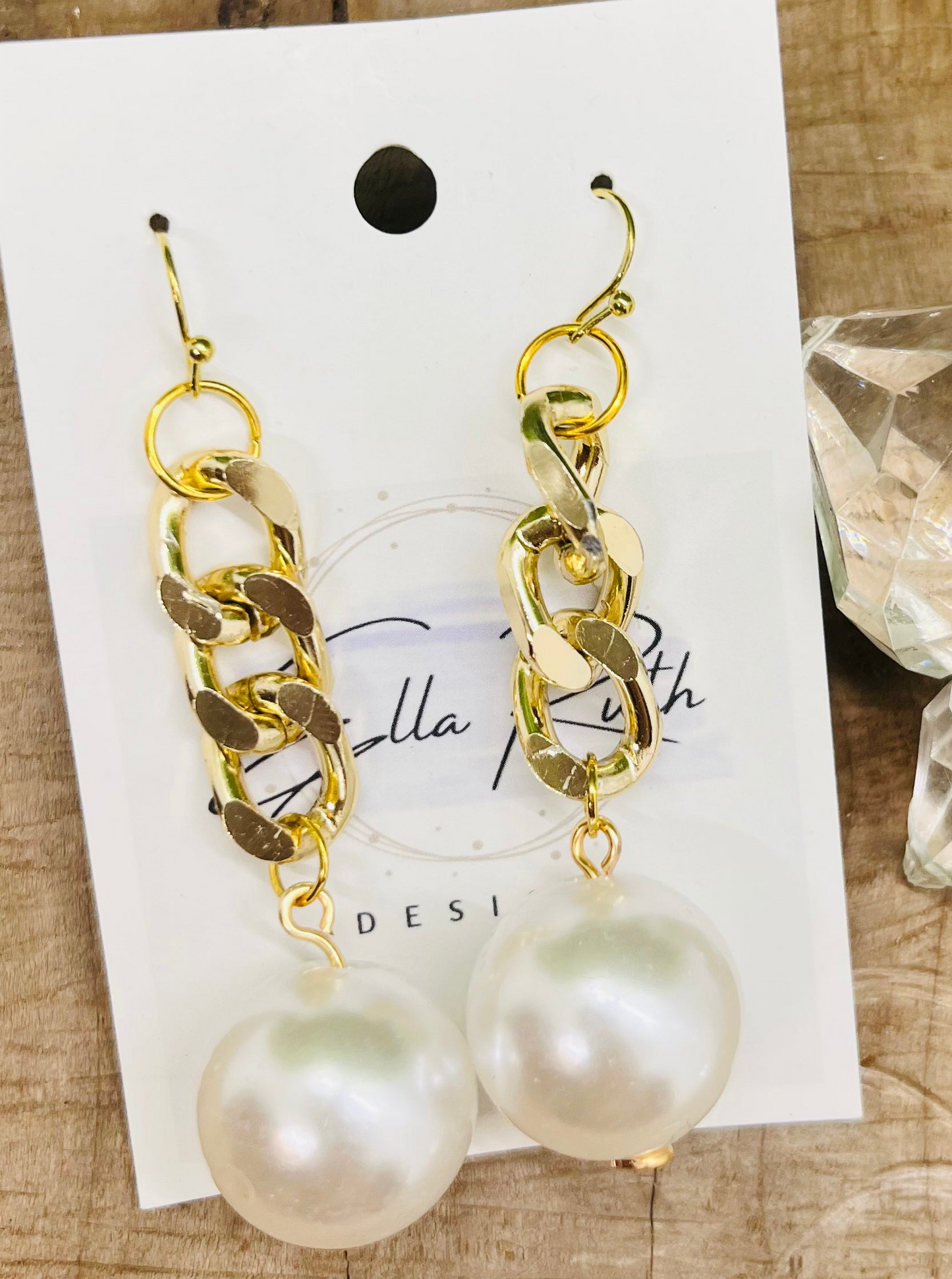 Pearl Bomb Shell Earrings