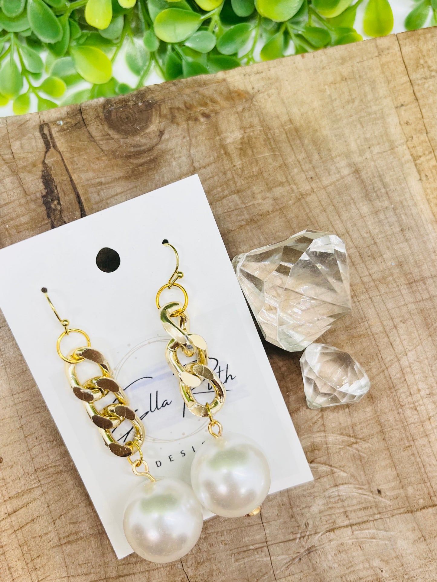 Pearl Bomb Shell Earrings