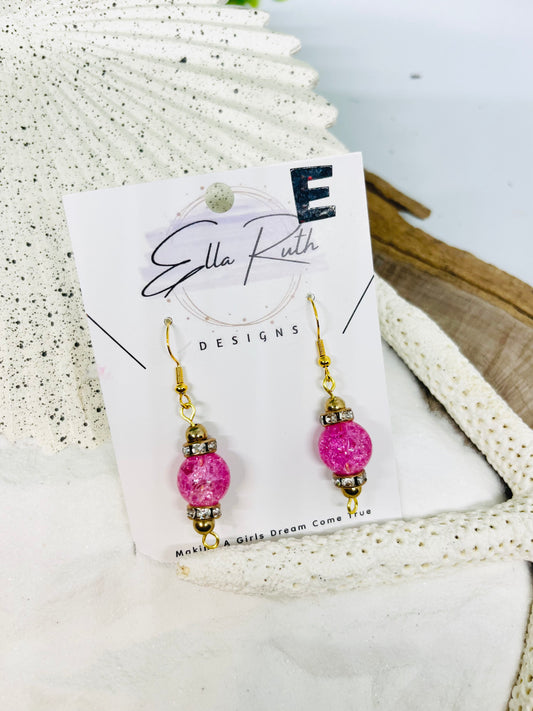 Antique Pink Earring