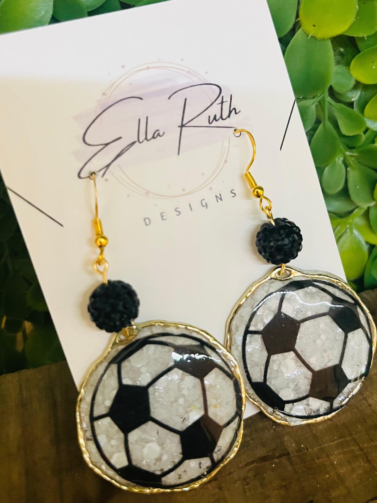 Soccer Ball Earrings