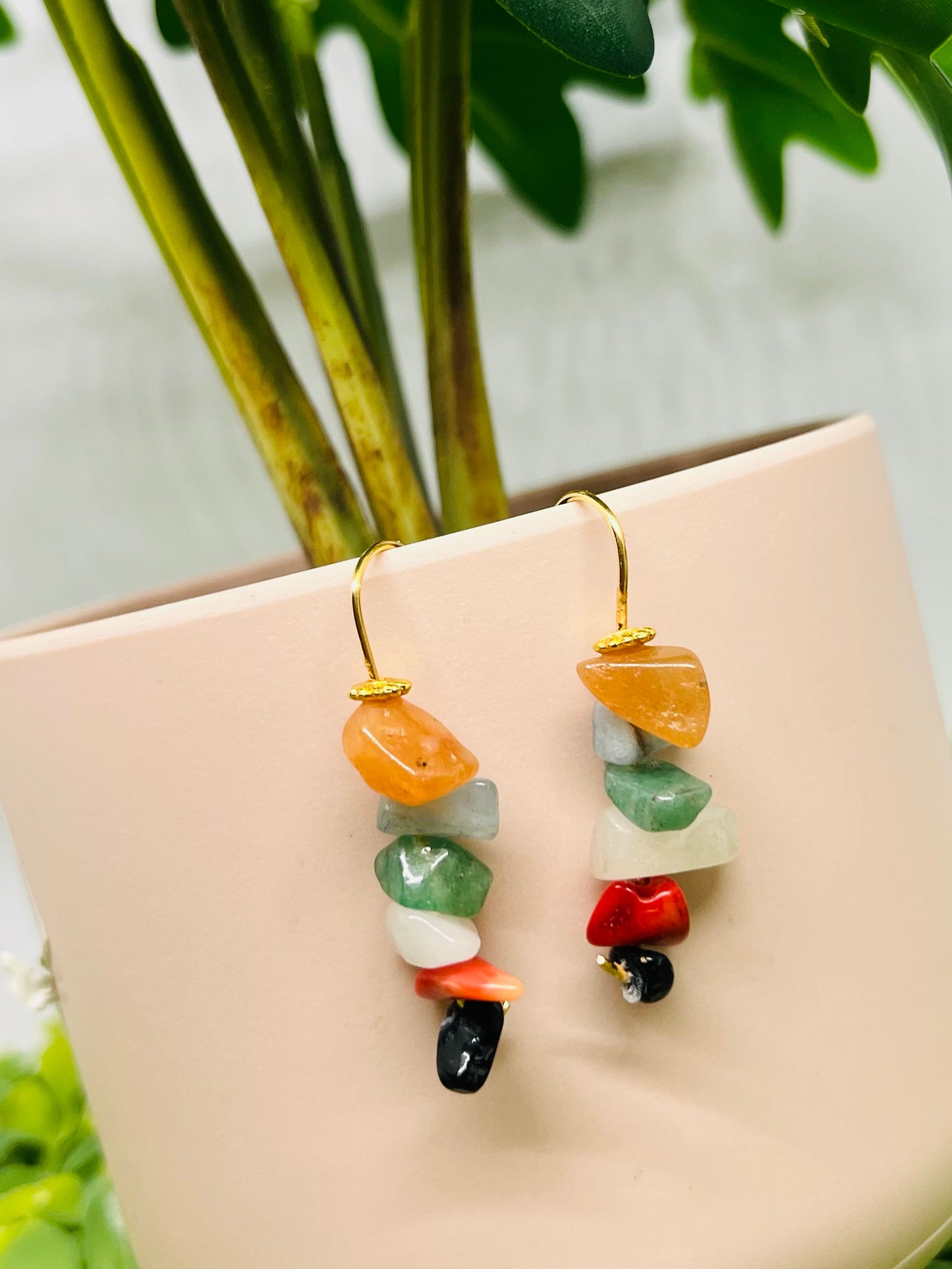 Polished Rock Earrings