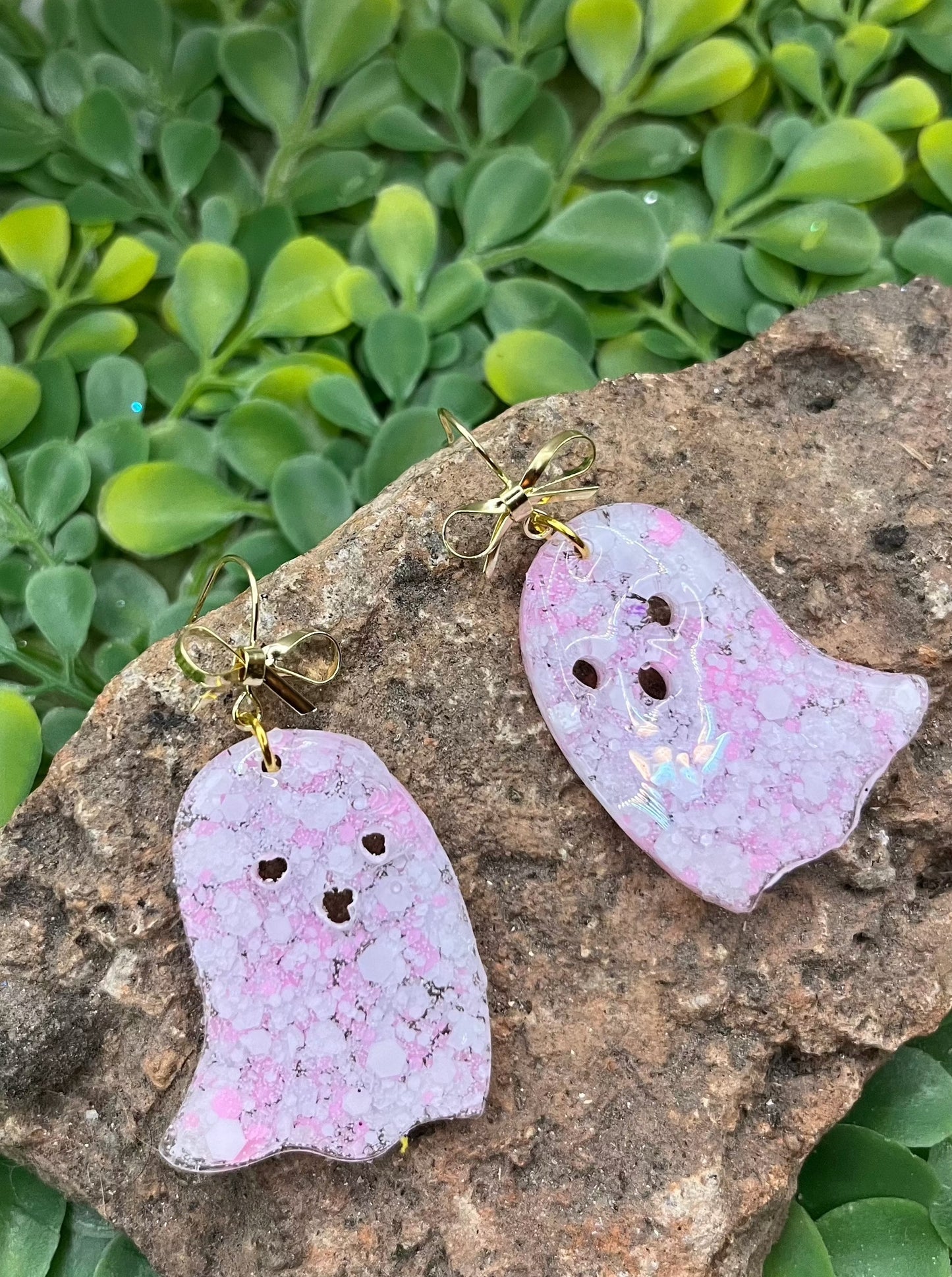 Pink and White Ghost {Glow in the Dark}