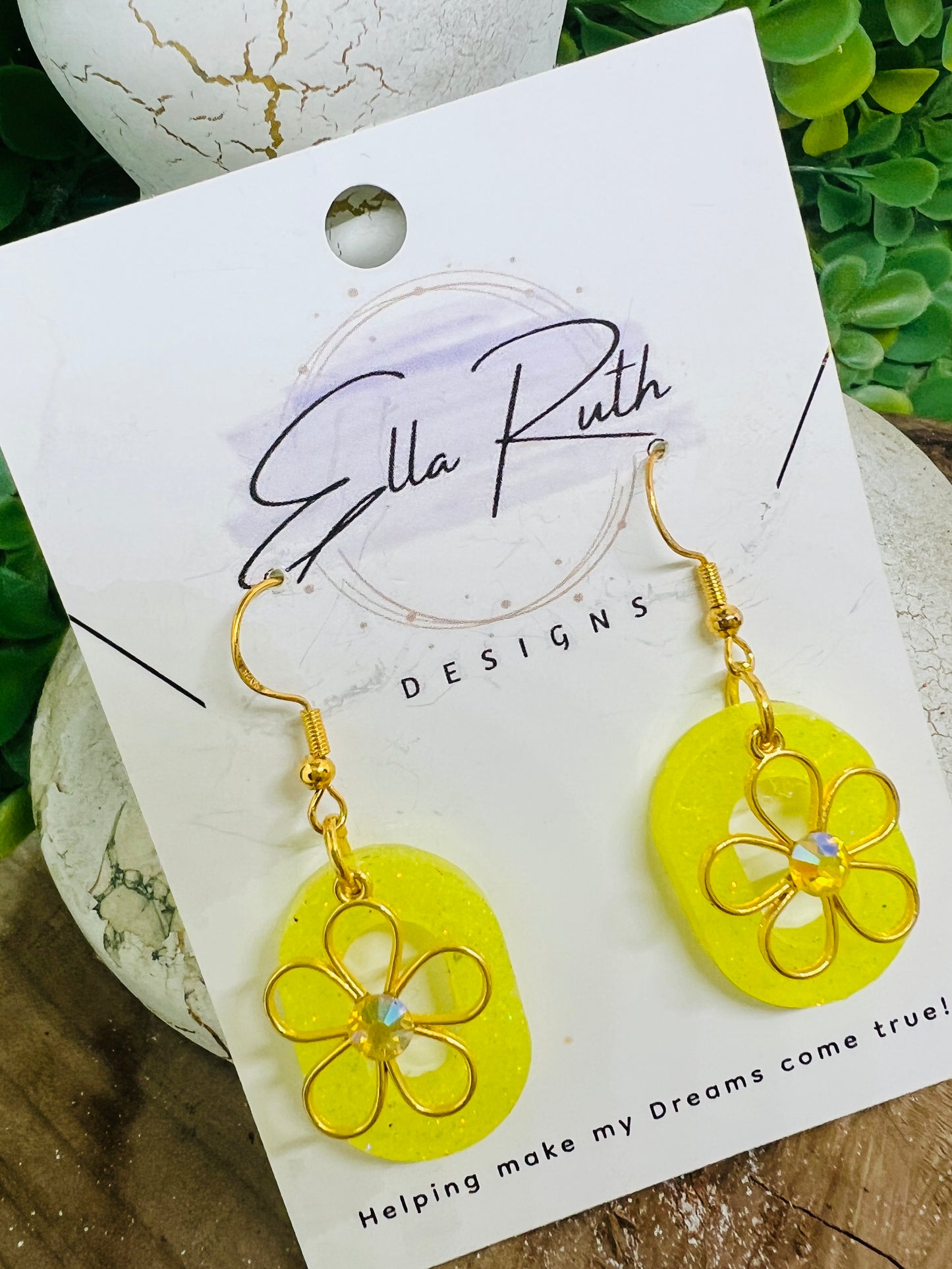 Yellow Daisy Earring