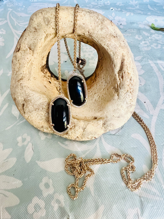 Onyx Slide Necklace