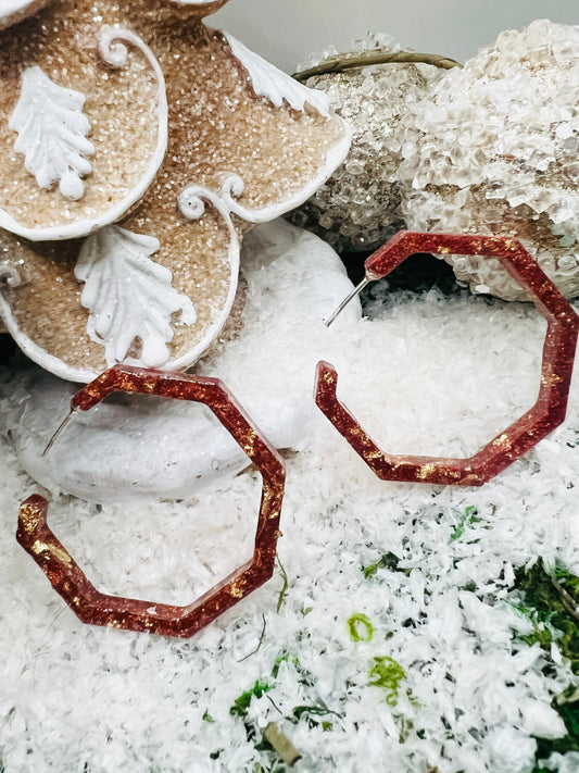 Christmas Hoop Earrings