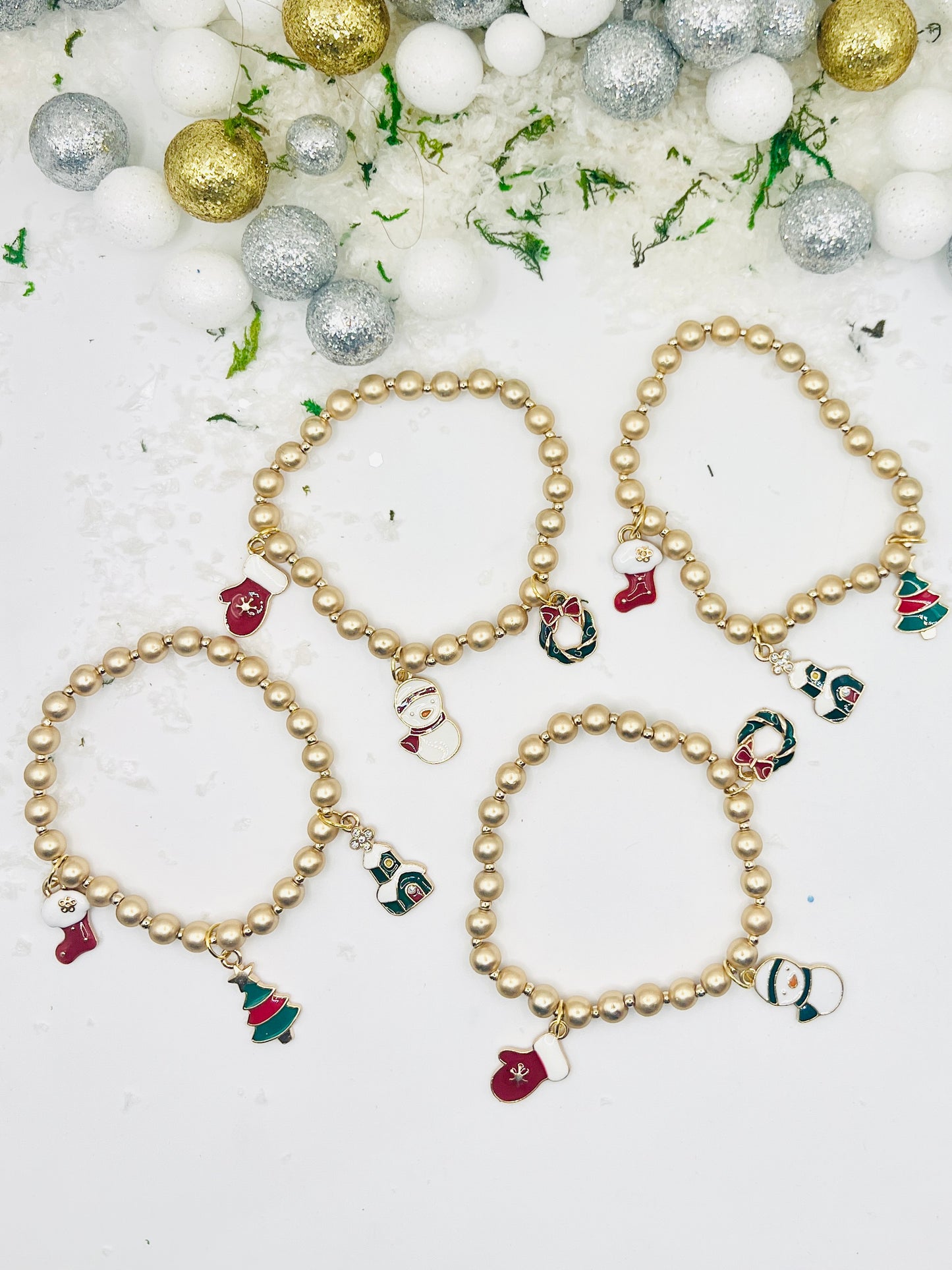 Holiday Three Charm Bracelet