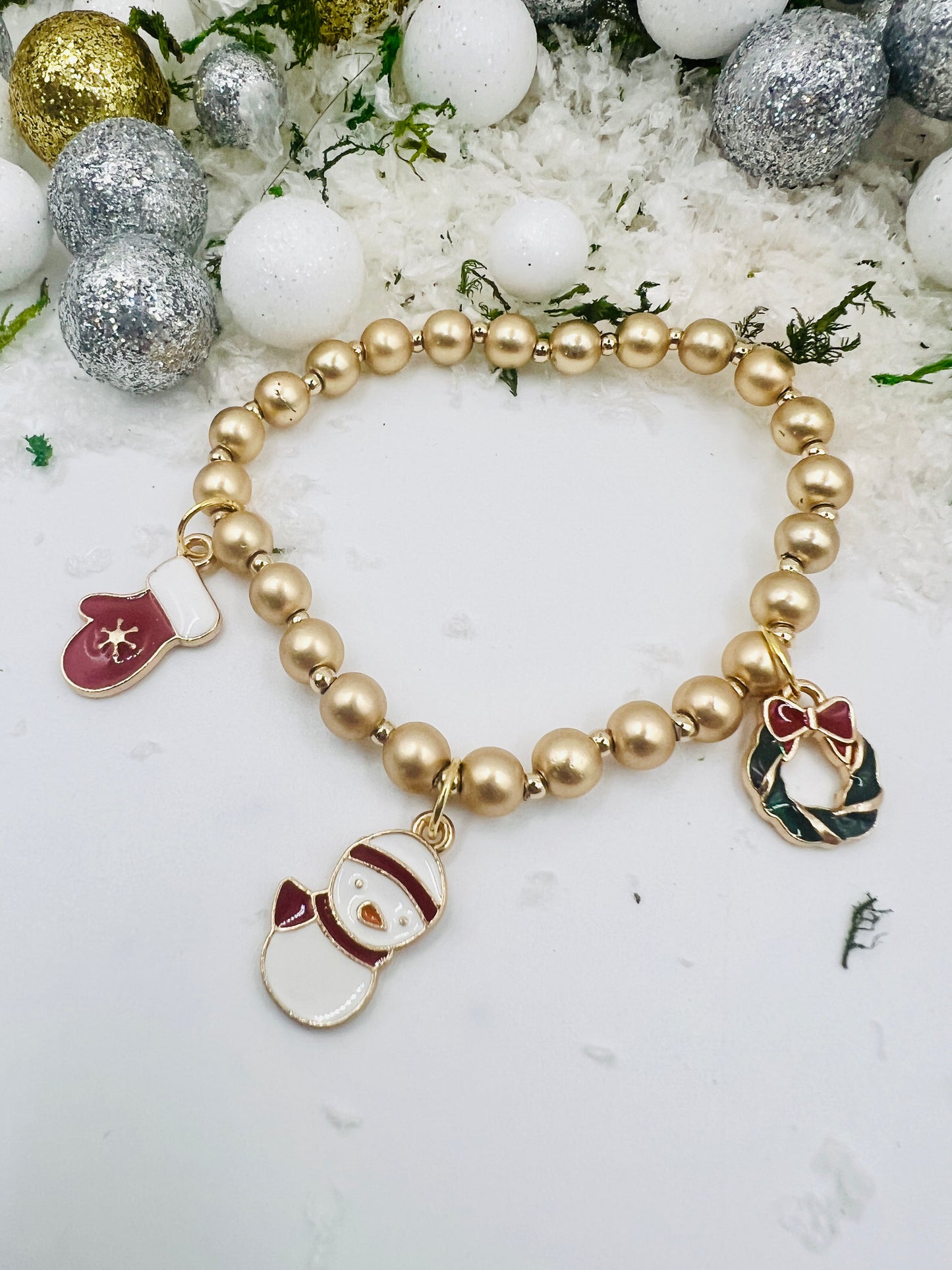 Holiday Three Charm Bracelet