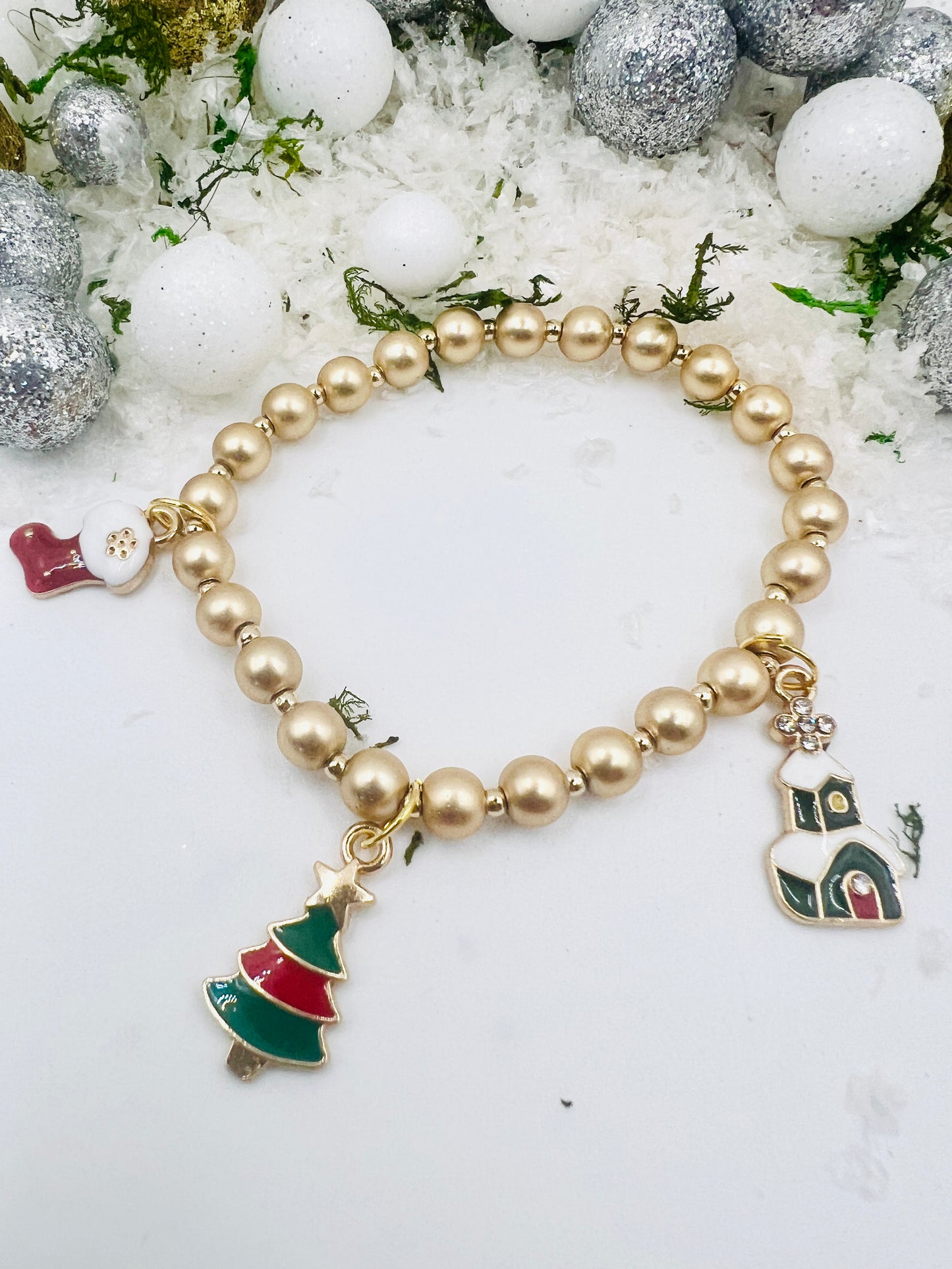 Holiday Three Charm Bracelet