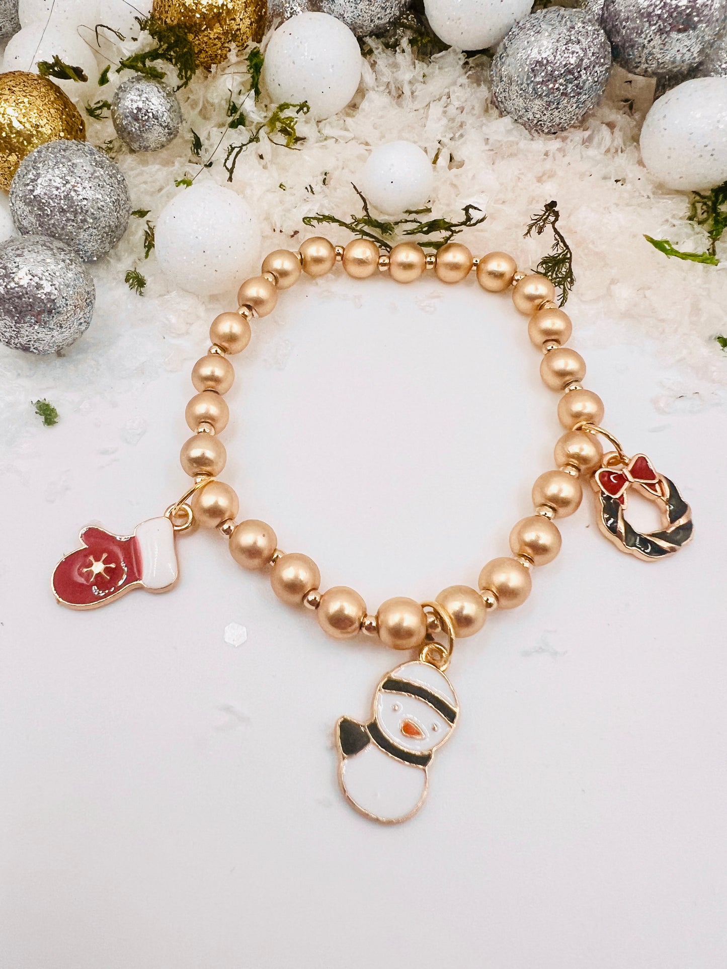 Holiday Three Charm Bracelet