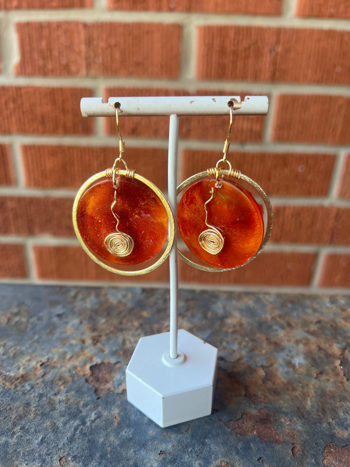 Thunder Orange Earring