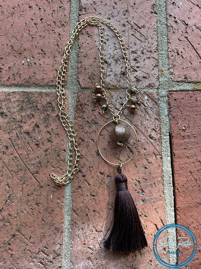 Chestnut and Acorns Necklace