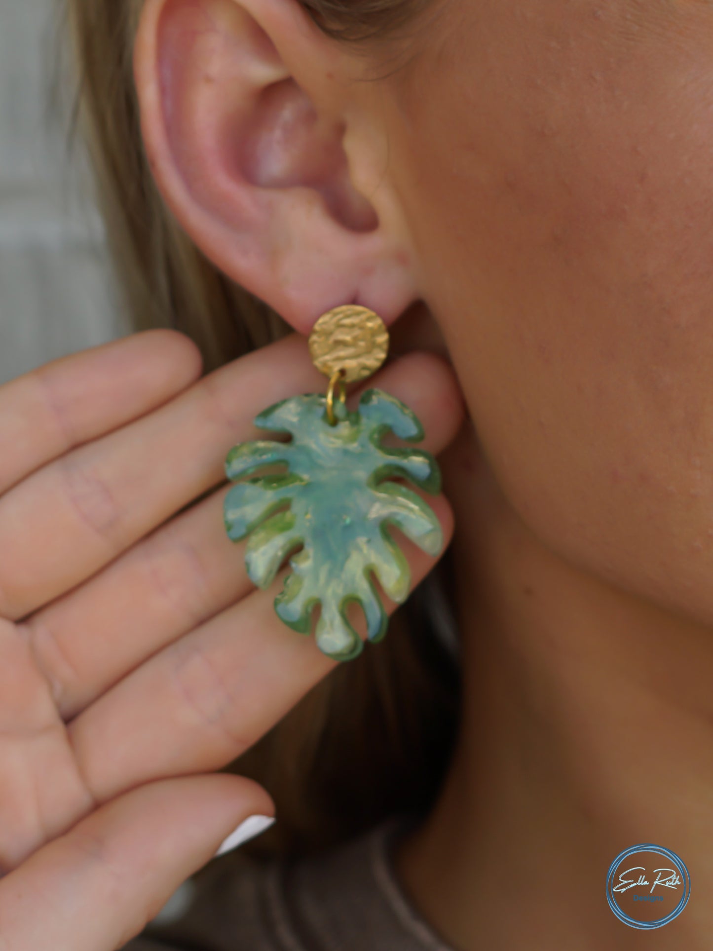 Palm Leaf Earring