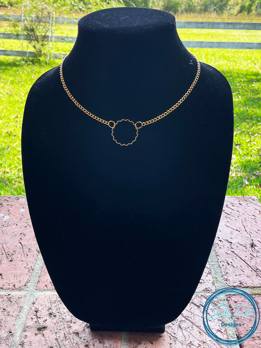 Scallop Choker Necklace