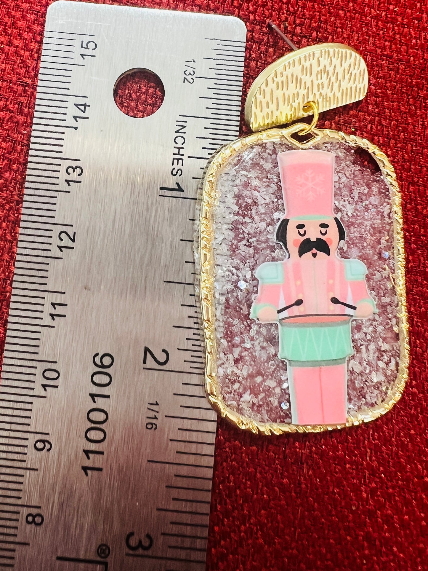 Square Nutcracker Earring