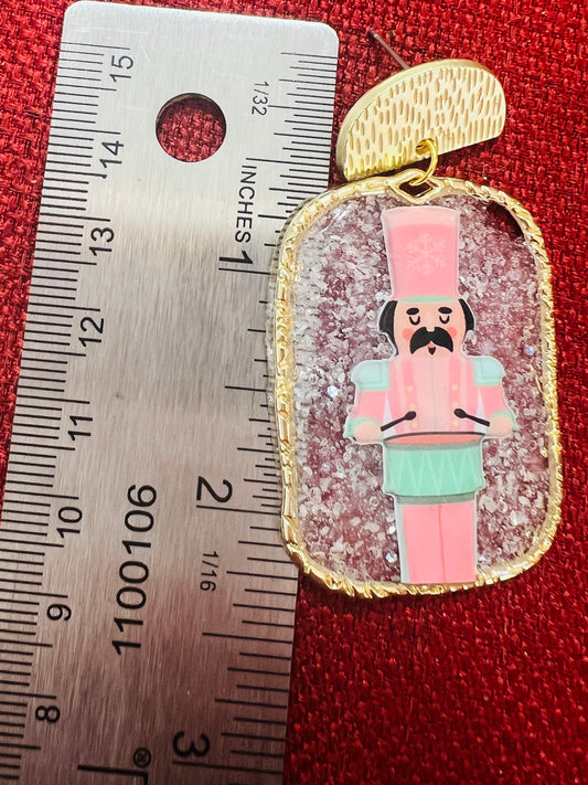 Square Nutcracker Earring